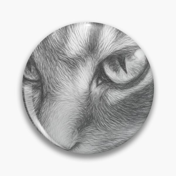 Item preview, Detailed Pencil Sketch Portrait of a Tabby Cat Hand Drawn Pet Art Print designed and sold by Leon Woods Pencil Art.
