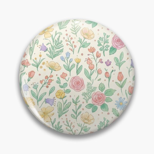 Item preview, Pastel Wildflower Botanical Pattern  designed and sold by SaltCraft.