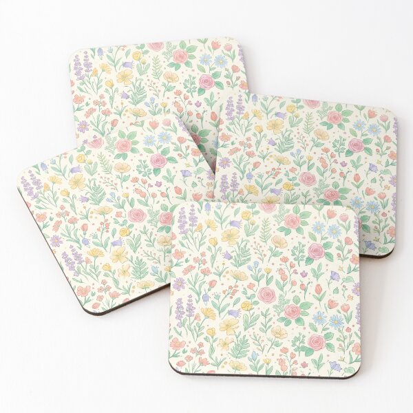 Item preview, Pastel Wildflower Botanical Pattern  designed and sold by SaltCraft.