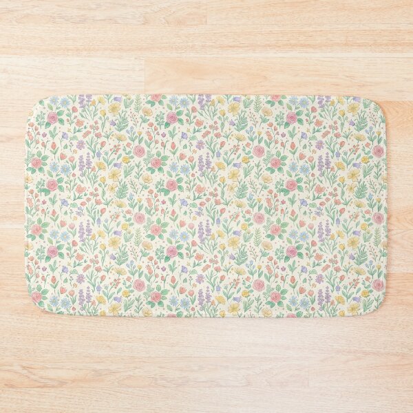 Item preview, Pastel Wildflower Botanical Pattern  designed and sold by SaltCraft.