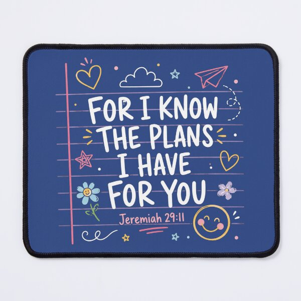 Item preview, For I Know The Plans I Have For You, Jeremiah 29:11 Christian, Bible Verse, Faith Teacher, Back To School designed and sold by Quiajia.