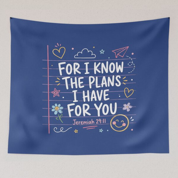 Item preview, For I Know The Plans I Have For You, Jeremiah 29:11 Christian, Bible Verse, Faith Teacher, Back To School designed and sold by Quiajia.