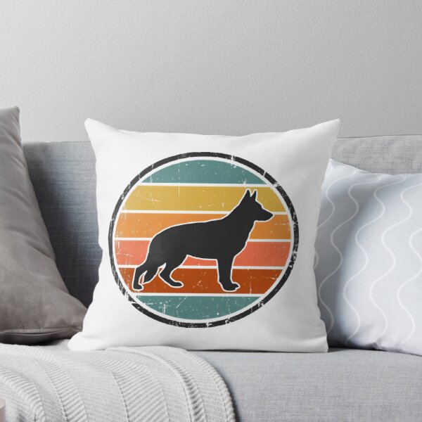 Item preview, Vintage Retro German Shepherd Dog Silhouette Badge designed and sold by GTFullShop.