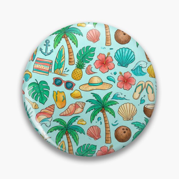 Item preview, Retro Summer Beach Pattern designed and sold by SaltCraft.