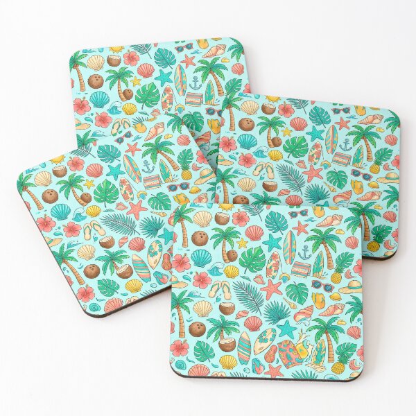 Item preview, Retro Summer Beach Pattern designed and sold by SaltCraft.