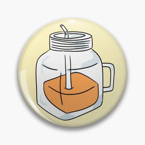 Item preview, Fresh Orange Juice Mason Jar Doodle designed and sold by raun.draw.