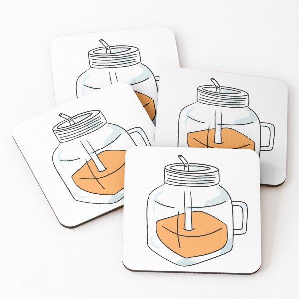 Item preview, Fresh Orange Juice Mason Jar Doodle designed and sold by raun.draw.