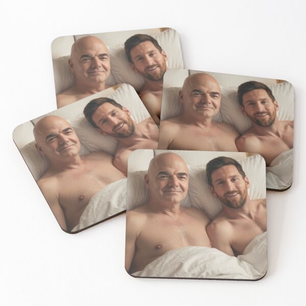 Item preview, Messi and Gianni Infantino  designed and sold by ArchiveHue.