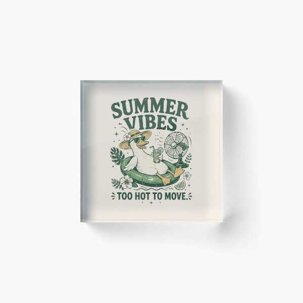Item preview, Summer Goose Summer Vibes Sunshine, Cute Beach Lover Summer Holiday Duck Gift designed and sold by Quiajia.