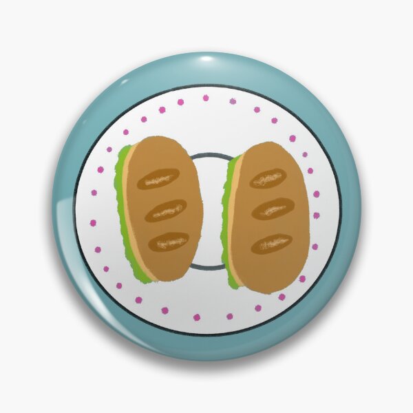 Item preview, Mini Baguette Sandwich Plate Whimsical Food designed and sold by raun.draw.