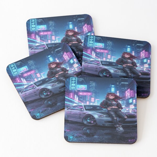 Item preview, Cyberpunk Urban - JDM Neon Sportscar Art designed and sold by JMAVILA ART.