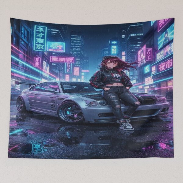 Item preview, Cyberpunk Urban - JDM Neon Sportscar Art designed and sold by JMAVILA ART.