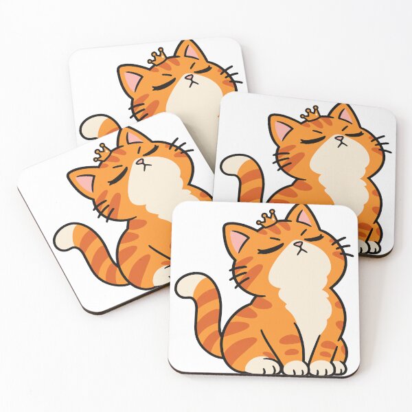 Item preview, Orange Tabby Cat King Funny Royal Cat designed and sold by MewMade.