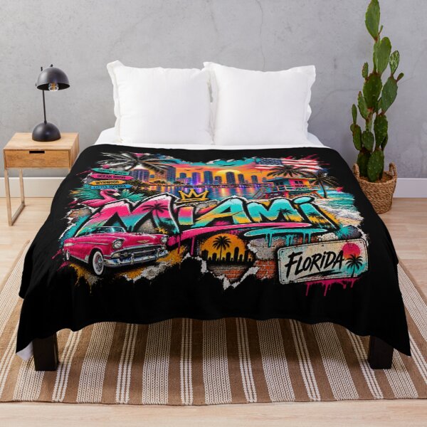 Item preview, Miami Florida Street Art – Tropical Graffiti City Vibes designed and sold by URBIVO.