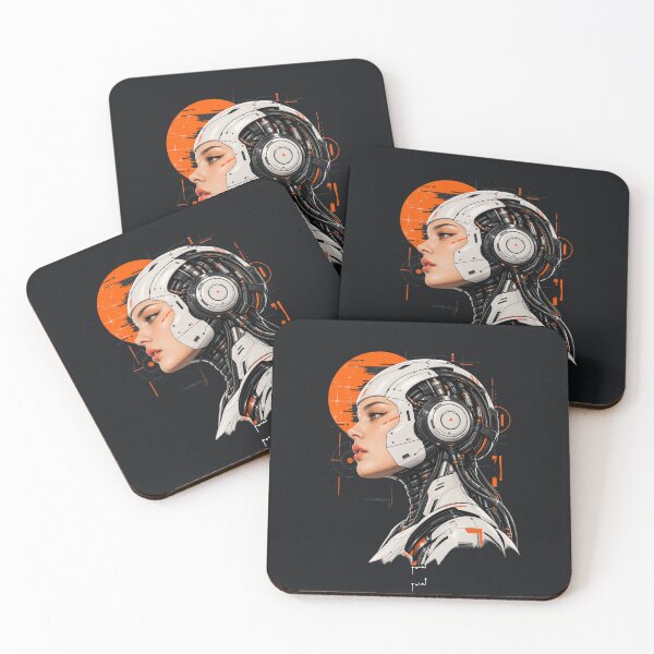 Item preview, Cybernetic Future – Futuristic Android Sci-Fi Art designed and sold by Musamem  Designs.