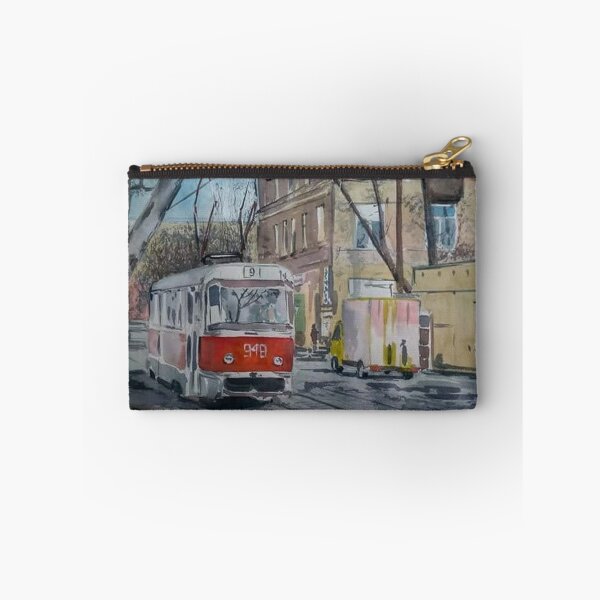 Item preview, Vintage Red Tram City Spring designed and sold by SlavaArt.