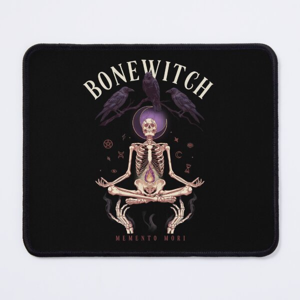 Item preview, Bonewitch T-Shirt | Death Is My Craft Skeleton Occult Halloween Graphic Tee v2 designed and sold by DarylWelsh2024.