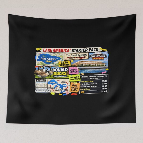 Item preview, Lake America Starter Pack Viral Meme Funny Sarcastic Collage  designed and sold by Artycom.