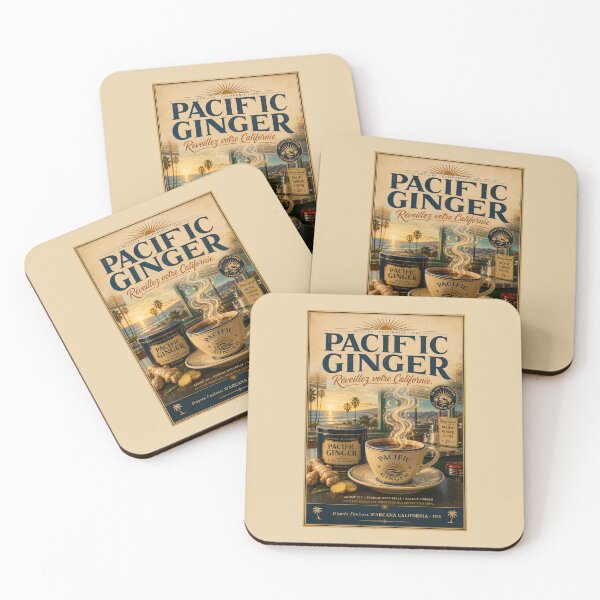 Item preview, Pacific Ginger – Coffee - Vintage California Poster 1965 designed and sold by Beaurozier.