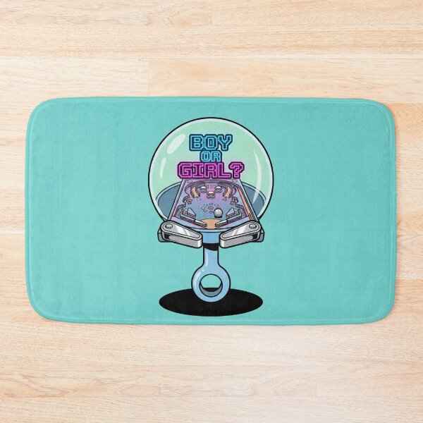 Item preview, Retro Pinball Baby Rattle Gender Reveal Boy or Girl Gamer Pregnancy Art designed and sold by Rare By Hero.