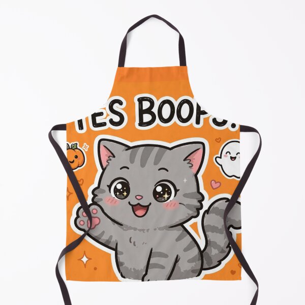 Item preview, Yes Boops! Happy Gray Tabby Cat Halloween designed and sold by CMWorkshop.