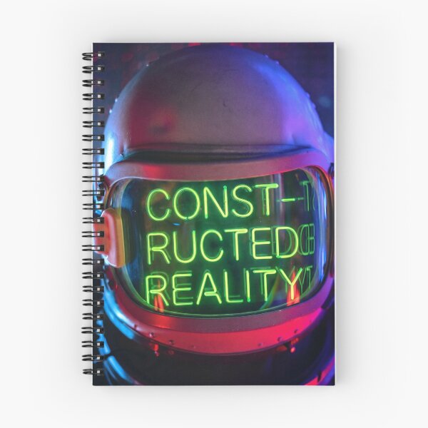 Item preview, Constructed Reality: Neon Sci-Fi Astronaut Cyberpunk Art designed and sold by seamless.