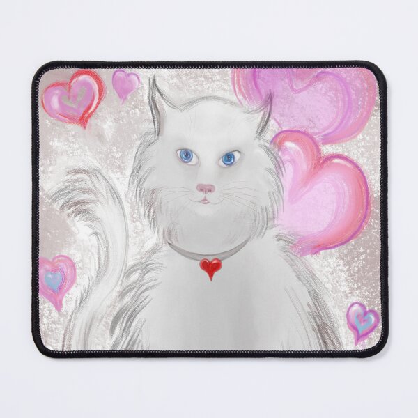 Item preview, Cute White Cat designed and sold by Ximera888Art.