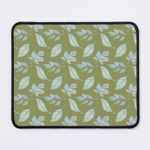 Item preview, Gothic Botanical Sage Green Leaf Pattern Introvert Aesthetic Apparel Textile designed and sold by ​Jyoti Digital Artist.