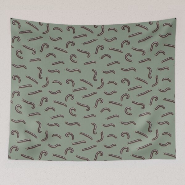 Item preview, Realistic Millipede Sage Green Pattern designed and sold by Zaya_art.