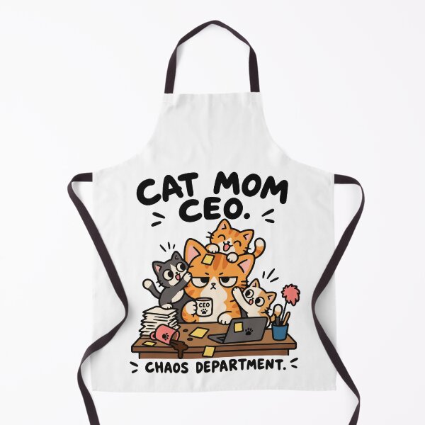 Item preview, Cat Mom CEO Funny Cat Office Chaos Department designed and sold by MewMade.