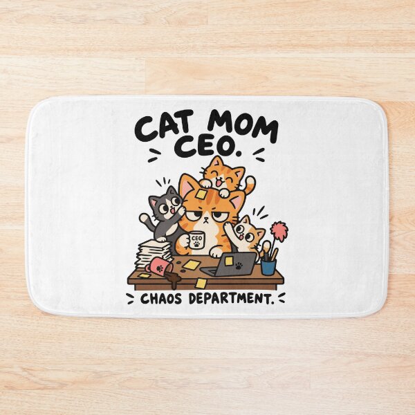 Item preview, Cat Mom CEO Funny Cat Office Chaos Department designed and sold by MewMade.