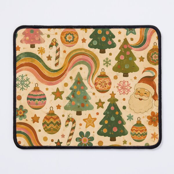 Item preview, Vintage Santa Christmas Pattern | Retro Nostalgic Holiday Design designed and sold by flowerpower999.