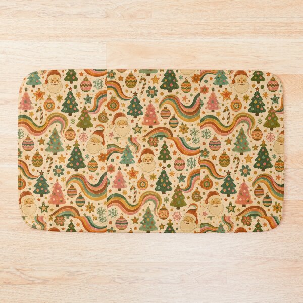 Item preview, Vintage Santa Christmas Pattern | Retro Nostalgic Holiday Design designed and sold by flowerpower999.