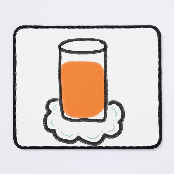 Item preview, Orange Juice on Cloud Coaster Doodle designed and sold by raun.draw.