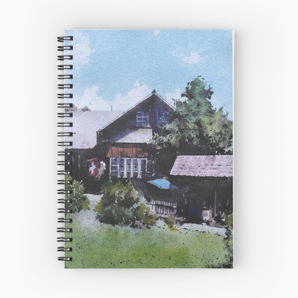 Item preview, Stefan's House Watercolor Landscape designed and sold by SlavaArt.