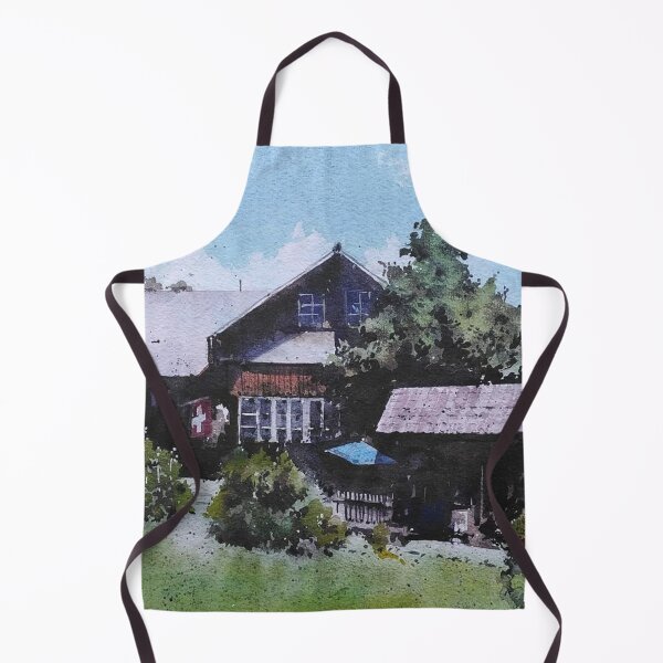 Item preview, Stefan's House Watercolor Landscape designed and sold by SlavaArt.