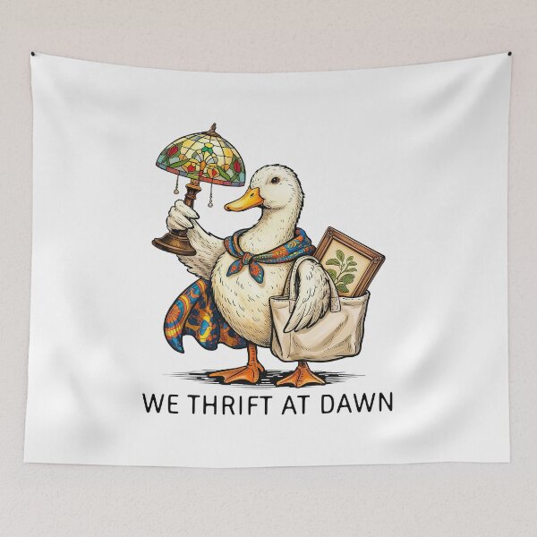 Item preview, We Thrift At Dawn Funny Goose designed and sold by ellapaintcoast.