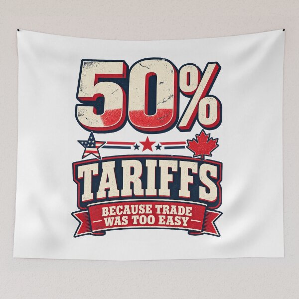 Item preview, 50% Tariffs American Eagle Maple Leaf USA Canada Trade War designed and sold by Souck12.