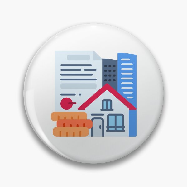 Item preview, Property Symbol - Real Estate Icon Sticker for General Use designed and sold by Tr Creative Design.