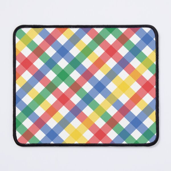 Item preview, Rainbow Color Plaid Grid Pattern, Primary Colors Print designed and sold by bestggraphico.