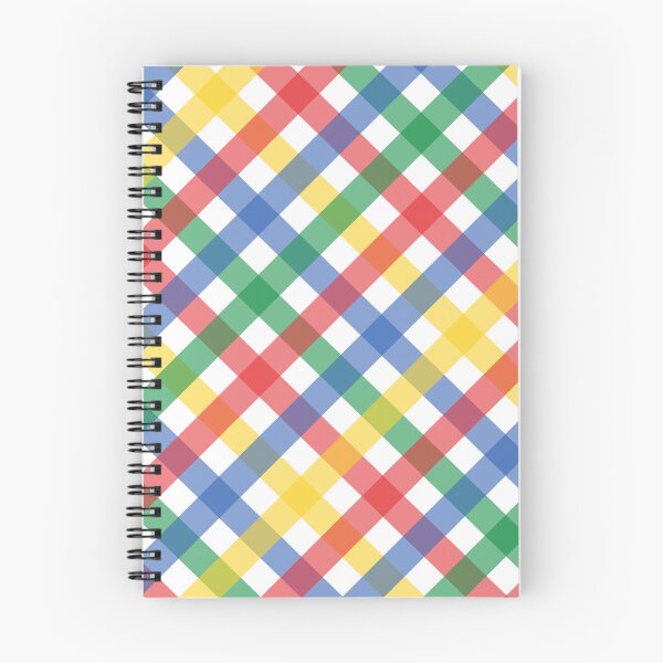Item preview, Rainbow Color Plaid Grid Pattern, Primary Colors Print designed and sold by bestggraphico.