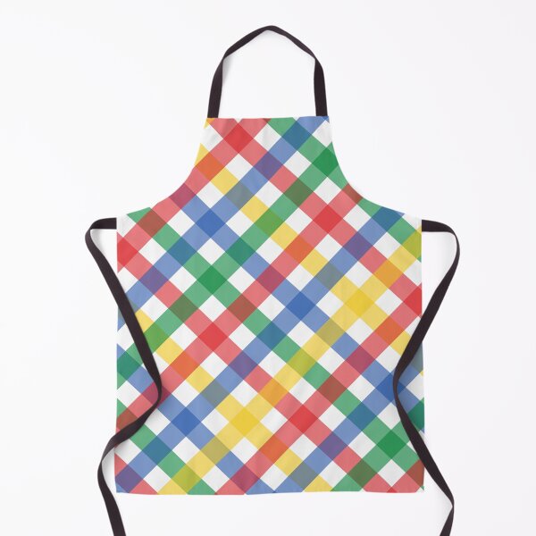 Item preview, Rainbow Color Plaid Grid Pattern, Primary Colors Print designed and sold by bestggraphico.