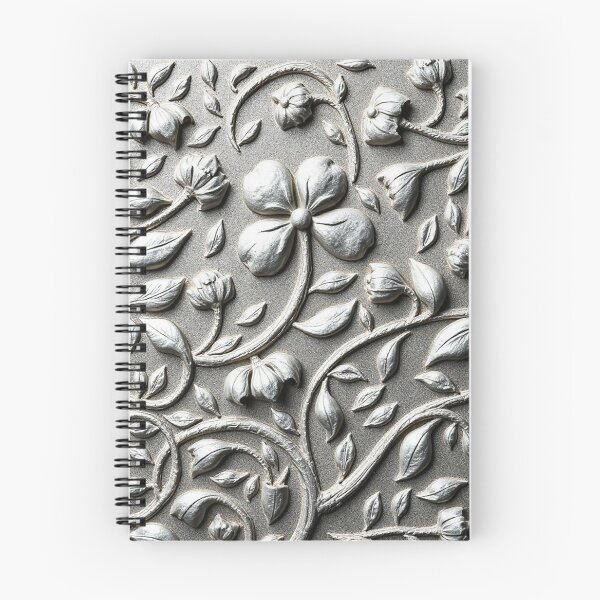 Item preview, Silver Embossed Flowers designed and sold by Jasna Dragun.