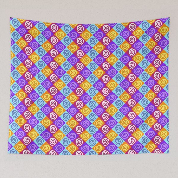 Item preview, Multicoloured swirls on diamonds designed and sold by Em-colour.