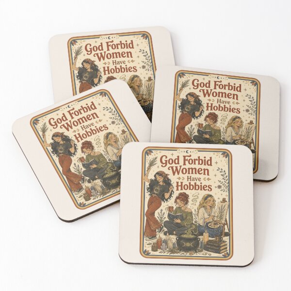 Item preview, God Forbid Women Have Hobbies Funny Feminist Dark Academia, Witchy Bookish Cottagecore designed and sold by Quiajia.