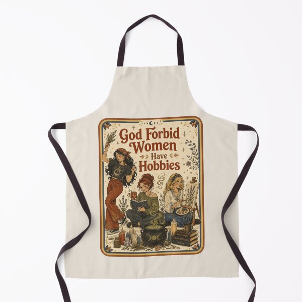 Item preview, God Forbid Women Have Hobbies Funny Feminist Dark Academia, Witchy Bookish Cottagecore designed and sold by Quiajia.