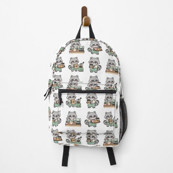 Item preview, Raccoon Barista Coffee Shop – Cute Kawaii Cartoon designed and sold by Moffyuniverse.