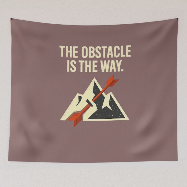 Item preview, The Obstacle Is The Way Minimalist Stoic Philosophy designed and sold by Octaner.