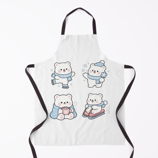 Item preview, White Bear Winter Snow – Cute Kawaii Cartoon designed and sold by Moffyuniverse.
