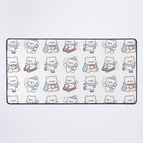 Item preview, White Bear Winter Snow – Cute Kawaii Cartoon designed and sold by Moffyuniverse.